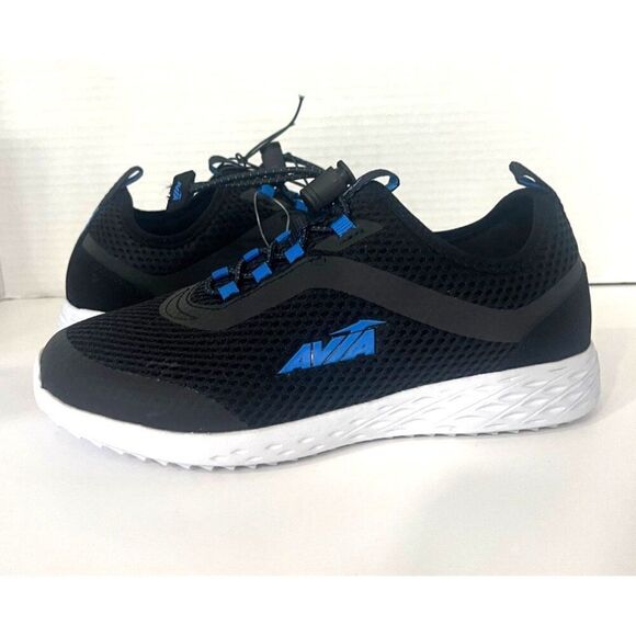 Avia Avi Spirit Slip On Boys' Sneakers, Black/blue, Sz. 4 - Picture 1 of 11